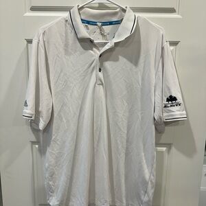 Blue Hills Country Club, Adidas White Polo Golf Shirt
